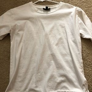 Distressed white t-shirt from topshop